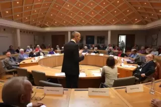 Die Kandidaten haben sich im Rathaus vorgestellt.
