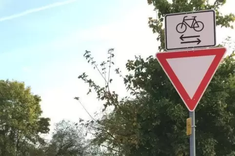 Die Verkehrsschilder an der Einmündung Am Schwarzweiher zur L 528 waren bis vor Kurzem von einem Baum verdeckt. Nun wurden sie v