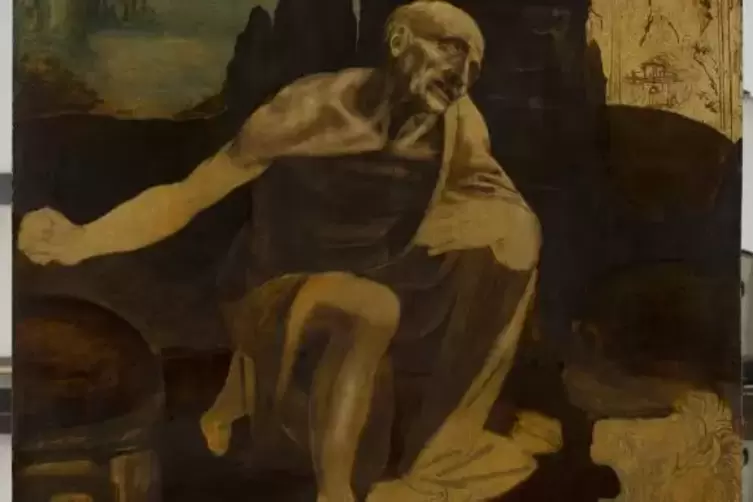 Unvollendet und trotzdem faszinierend: L&eacute;onard da Vincis Bildnis des Heiligen Hieronymus.
