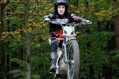 Max Steinbach beim Training auf dem AMC-Gelände in Kerzenheim.