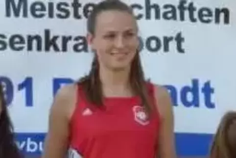 Jana Rohr als national erfolgreiche Leichtathletin ...