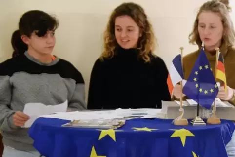 Schüler aus Deidesheim und St. Jean de Boiseau beschäftigten sich mit der Geschichte der beiden Ländern und präsentierten die Er