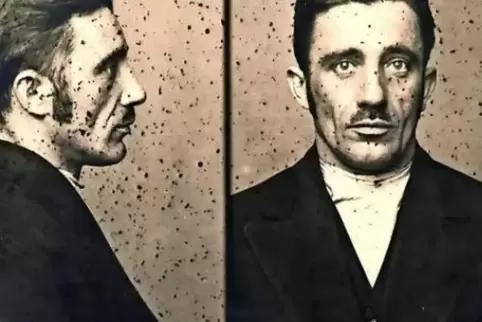 Georg Viktor Kunz wurde 1943 in Stuttgart geköpft. Das Polizeifoto entstand aber schon 1921.