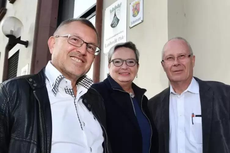 Das Verwaltungstrio in der Verbandsgemeinde Lambrecht: Erich Pojtinger, Sybille Höchel und Manfred Kirr.