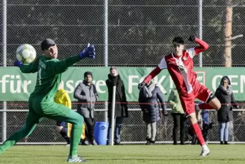 Unentschieden im vergangenen Jahr: Der SV Elversberg und die U17 des 1. FCK trennten sich beim letzten Mal auf dem Fröhnerhof 1: