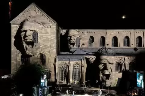 Beeindruckend: Die 3-D-Projektion in der Inszenierung von „Siegfrieds Erben“ 2018. Auch nächsten Sommer soll es wieder Videoinst