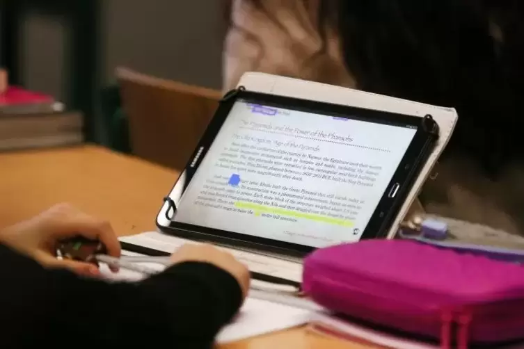 Gehört zum modernen, digitalen Unterricht: Tablet-PC.