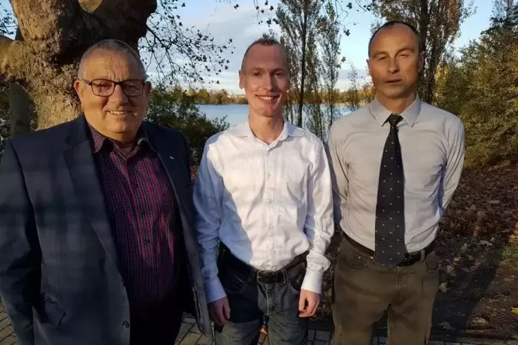 Das neue Führungstrio des AfD-Kreisverbands Ludwigshafen (von links): Manfred Hartinger, Timo Weber und Joachim Klingmann.