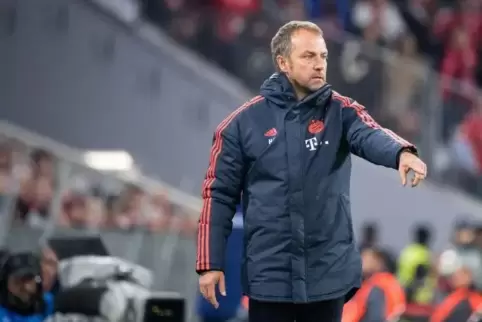 Ist es schon sein letztes Spiel als Trainer des FC Bayern? Hansi Flick.