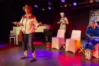 Das Trio „Sekt and the City“ trat in der Kammgarn auf .