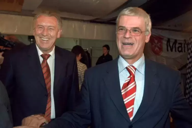 2004 Kontrahenten um die CDU-Spitzenkandidatur: Peter Rauen (links) und Christoph B&ouml;hr.