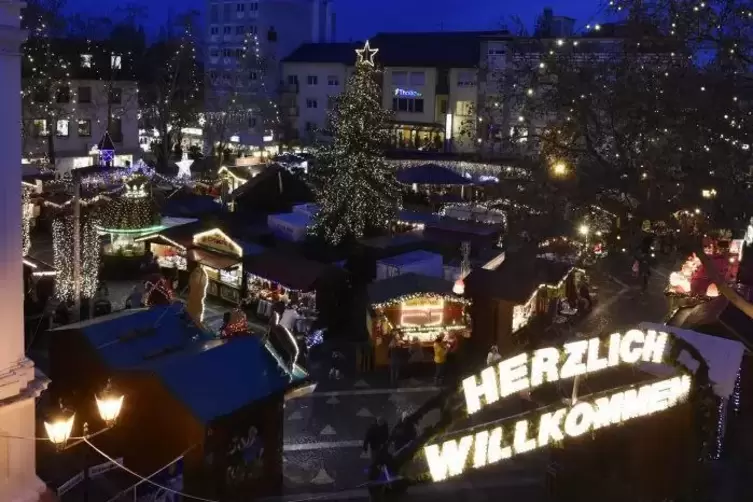 Am 25. November öffnen die Buden auf dem Frankenthaler Weihnachtsmarkt. 