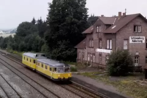 1987 am Glantal-Bahnhof Schönenberg-Kübelberg.
