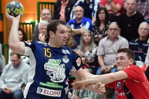 TSG-Kapitän Kevin Seelos (hier gegen Fürstenfeldbruck) traf zwar neunmal, ist aber enttäuscht.