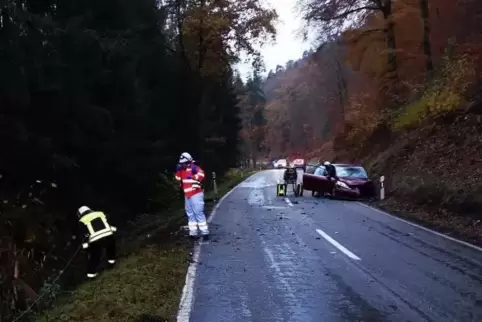Auf der Straße zwischen Salzwoog und Hinterweidenthal ist es zu einem Verkehrsunfall gekommen. 