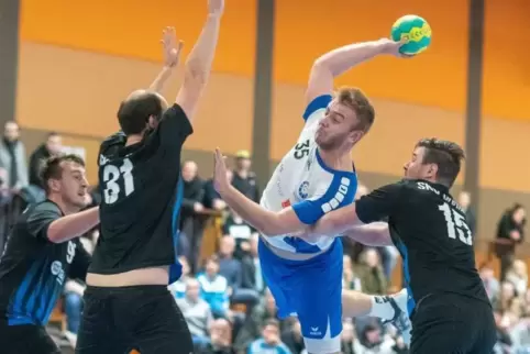 Elf Treffer in einem Spiel: HR-Toptor-schütze Dimitri Kerber in der Partie gegen die SKG Grethen.