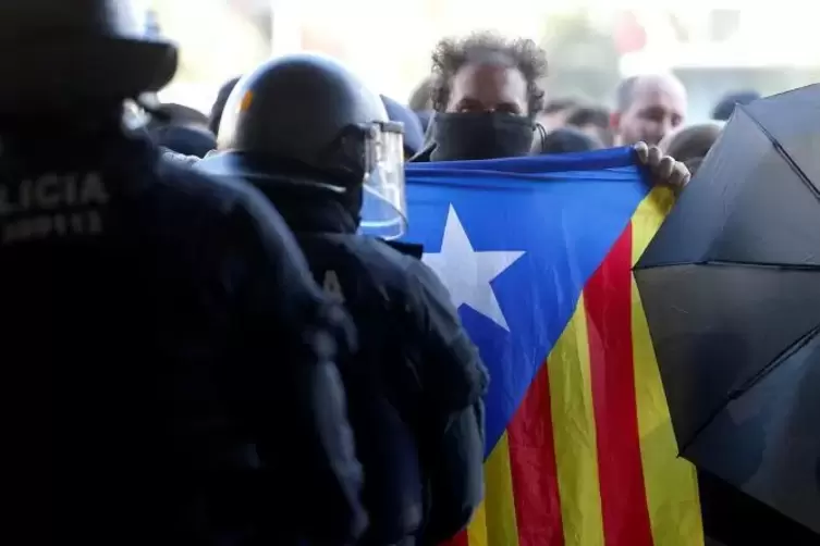 Auch am vergangenen Samstag prallten in Barcelona Staatsmacht und Separatisten wieder aufeinander.