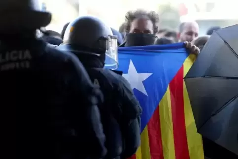 Auch am vergangenen Samstag prallten in Barcelona Staatsmacht und Separatisten wieder aufeinander.