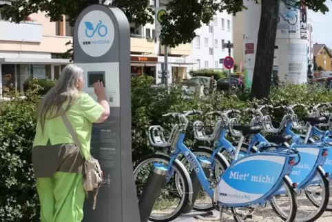 Nextbike-Station in Speyer.