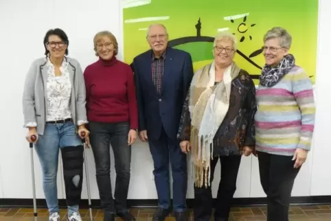 Die neue Vorsitzende des Kreisseniorenrates, Rita Raimund (Zweite v. li,) mit ihren Mitsteitern Romy Heblich, Peter Schulz, Moni
