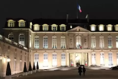 Der Élysée-Palast, Amtssitz des Staatspräsidenten der Französischen Republik, in Abendstimmung. Aufgenommen von DFKI-Standortlei