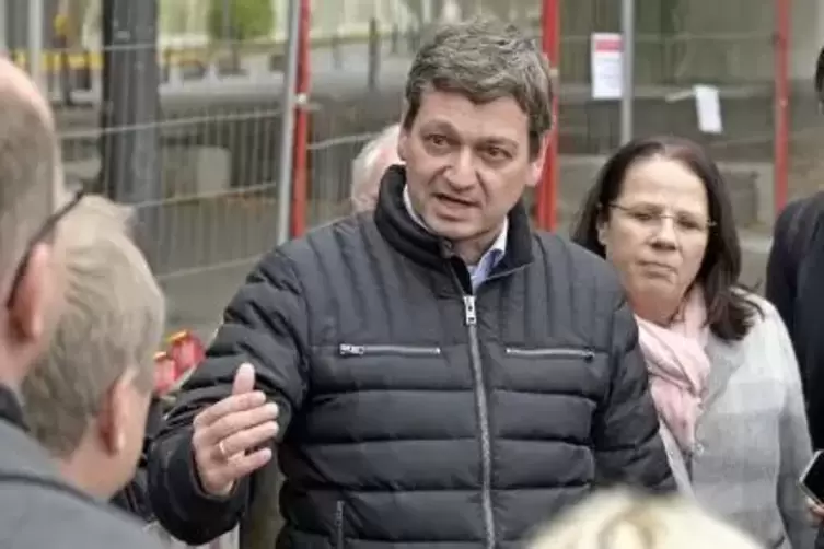 Vor Ort: CDU-Landeschef Christian Baldauf.