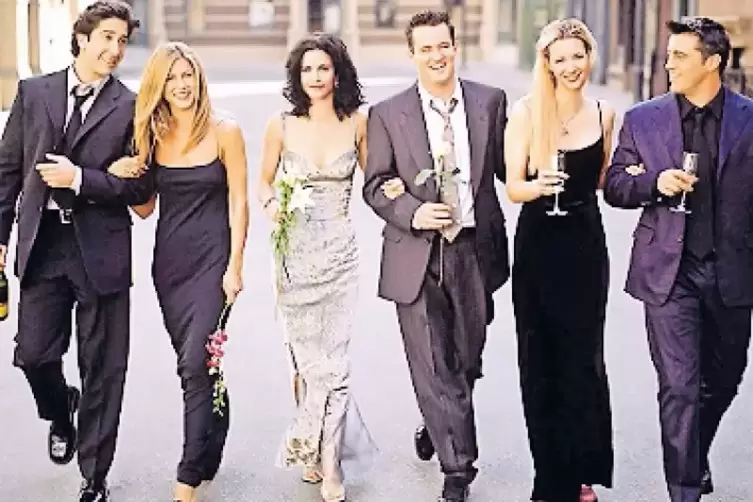 Damals wie heute Kult in der Seriengeschichte: „Friends“ feiern ihren 25. Geburtstag.