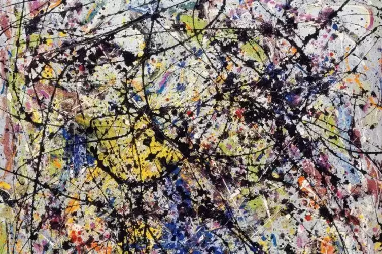 Die Verbreitung seiner Kunst wurde vom CIA unterst&uuml;tzt: Jackson Pollock, hier sein Bild &bdquo;Reflection of the Big Dipper&ldquo;, 1947, au