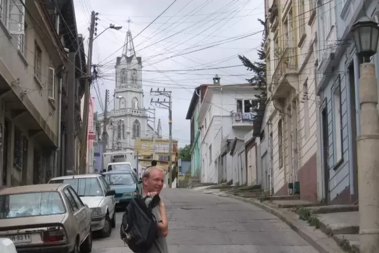 Thomas Bauer in Valpara&iacute;so in Chile &ndash; die Hafenstadt ist bekannt f&uuml;r ihre steilen H&uuml;gel.