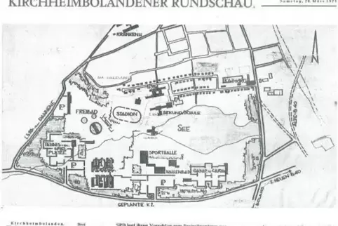 In einem RHEINPFALZ-Artikel von 1971 wurden die Pläne der SPD für eine Freizeitanlage vorgestellt. Angedacht war diese am Gutleu
