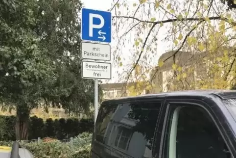 Sogenannter Mixed-Parkplatz: Mühlturmstraße.