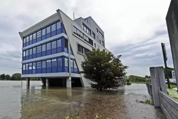 J&uuml;ngstes Extrem-Hochwasser des Rheins: Anfang Juni 2013 bekam das Ostasien-Institut der Hochschule f&uuml;r Wirtschaft und Gesellscha