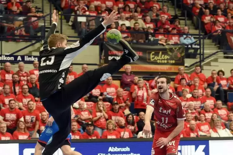 Lemgos Torwart Peter Johannesson hielt &uuml;berragend am Dienstag. Schon bei der 19:27-Niederlage in der Bundesliga verzweifelten di