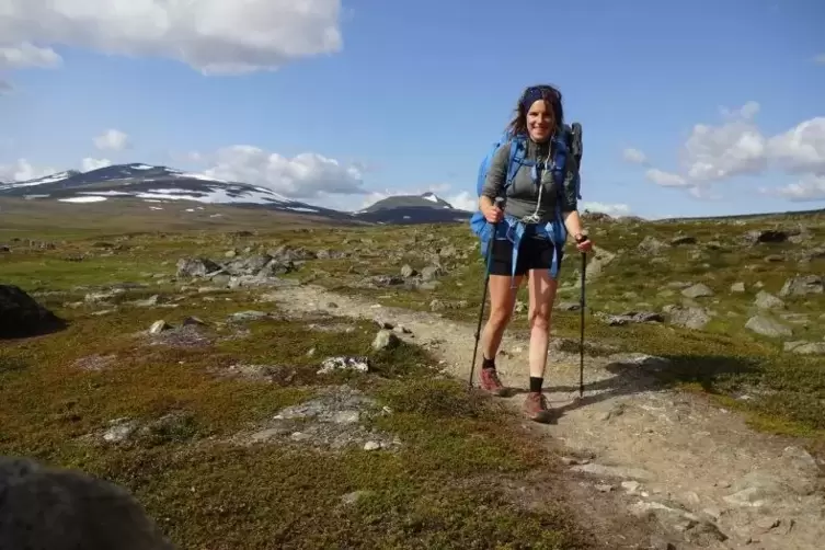 Lene Haas ist 500 Kilometer durch die skandinavische Wildnis gewandert – alleine.