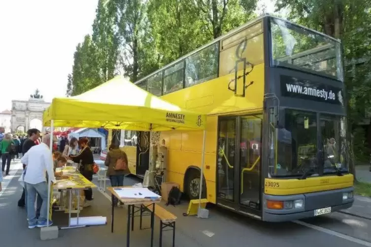 Amnesty-Aktion in Germersheim.