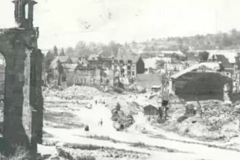 Zweibrücken wurde im Zweiten Weltkrieg stark zerstört.