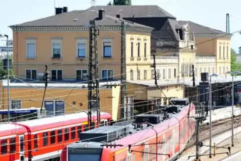 Der Bahnhof in Neustadt.