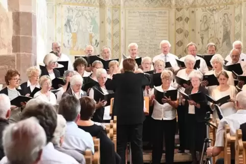 Der Kirchenchor verabschiedet am Sonntag seine Leiterin Christel Meinhardt. Das Bild zeigt ein Konzert aus dem Jahr 2017. Damals