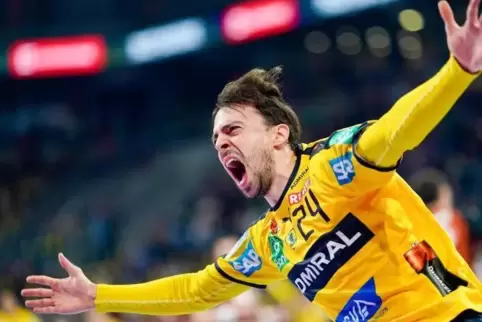 Identifikationsfigur des Handball-Bundesligisten: Patrick Groetzki.