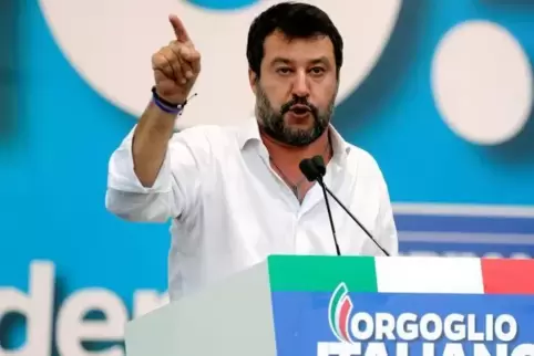 Schreckgespenst der italienischen Regierung: Oppositionsführer Matteo Salvini.