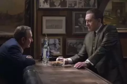 Robert DeNiro (rechts) und Joe Pesci spielen die Hauptrollen in dem Mafia-Epos „The Irishman“. 