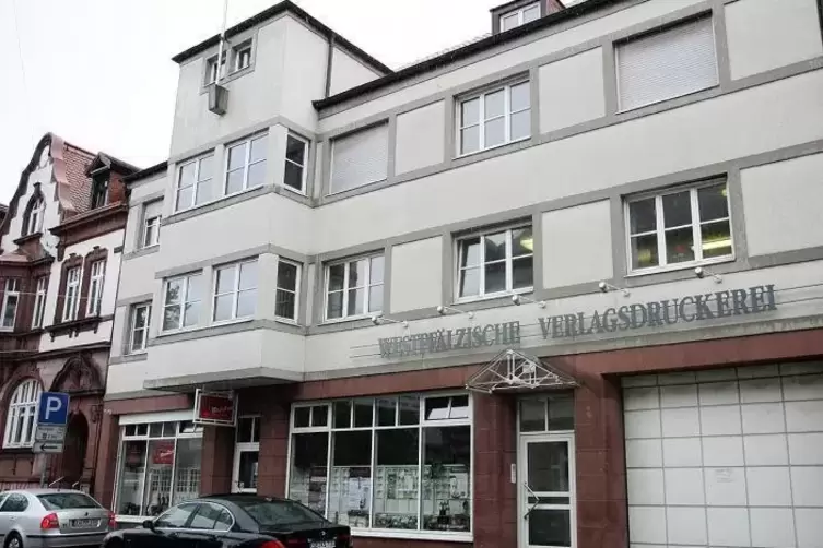 Das Haus der Westpfälzischen Verlagsdruckerei in der Rickertstraße 26 in der Innenstadt von St. Ingbert beherbergte von 1955 bis