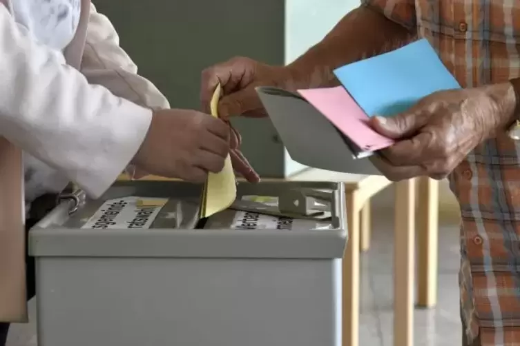 Tausende von Bürgern aus der Region Frankenthal gehen am 26. Mai 2019 in die Wahllokale, um ihre kommunalpolitischen Vertreter z