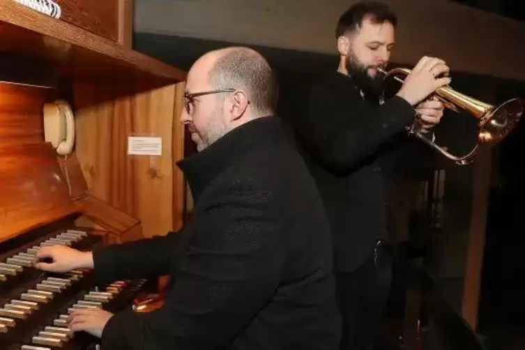 Könner: Stephan Stadtfeld an der Trompete und Stephan Rahn an der Orgel.