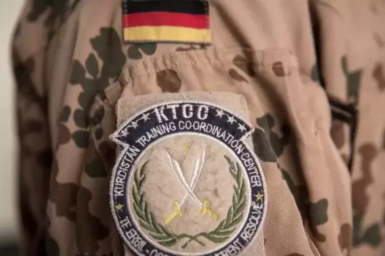 Das Abzeichen des Ausbildungseinsatzes für die irakische Armee, an dem die Bundeswehr beteiligt ist.