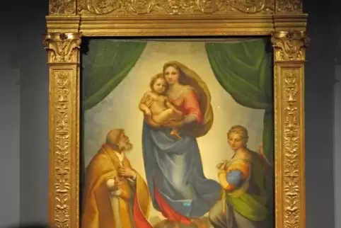 Raffaels „Sixtinische Madonna“ in der Dresdner Gemäldegalerie Alte Meister.