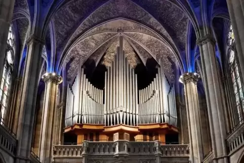 Orgel in der Speyerer Gedächtniskirche: Um sie ging es bei einer der 40 Fragen.