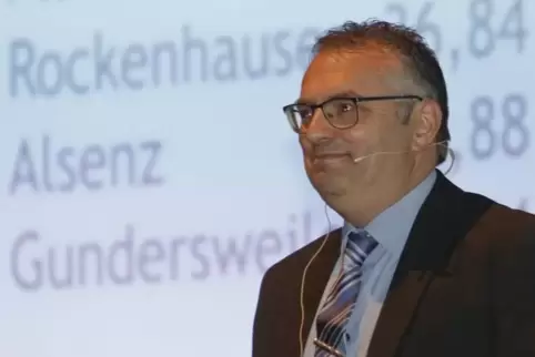 Bürgermeister Cullmann ließ die rund 400 Besucher des Neujahrsempfangs raten, welches die nach Flächen größten Gemeinden in der 
