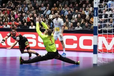 Schoss vier Tore im Spiel gegen Spanien: Uwe Gensheimer. Der Kapitän ließ aber auch einige Chancen aus.