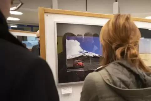 25 Fotografien im Format 30 mal 40 oder 45 Zentimeter sind im Foyer vor dem Audimax zu sehen.